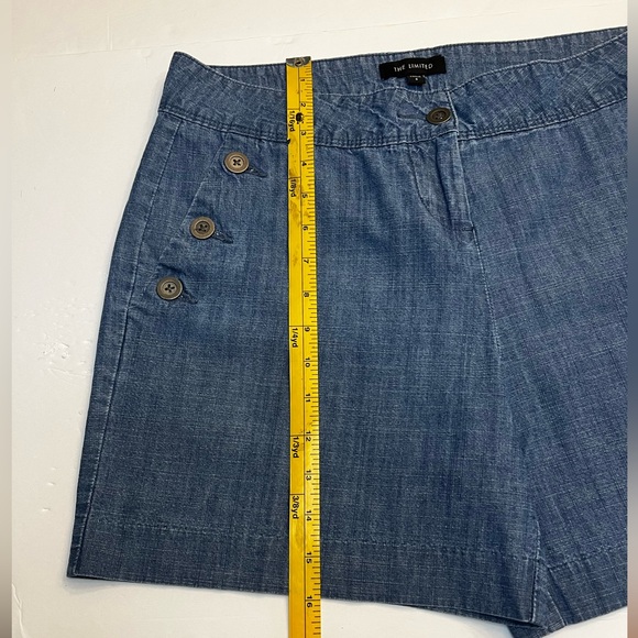 The Limited Dark Chambray Blue Short Size 8 - Picture 8 of 10